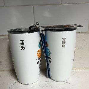 Brand New MiiR STUMPTOWN coffee 8oz Tumbler Cup (Psych) set of 2 Hot or Cold